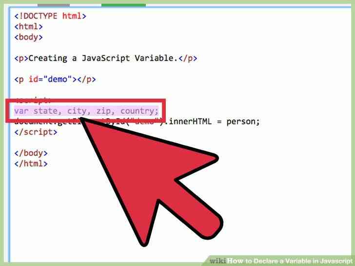 Image intitulée Déclarer une Variable en Javascript à l